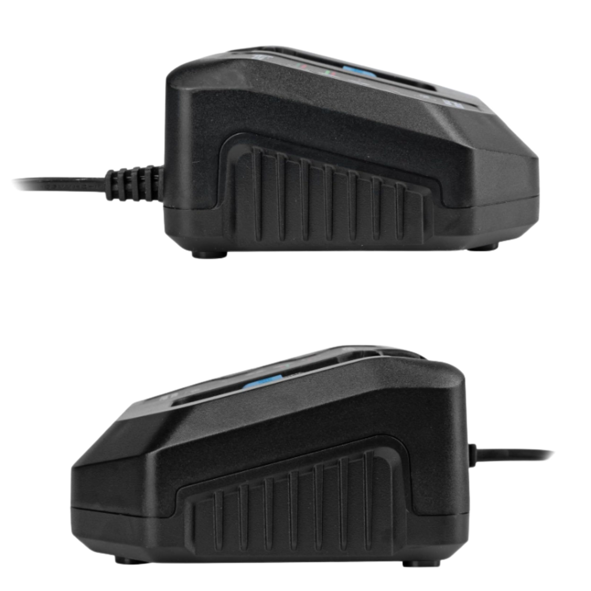 HÖGERT TECHNIK Chargeur Rapide 6A 18V, Temps de Charge Rapide, Protection Contre la surchauffe et Les Courts-Circuits, indicateur de Charge, refroidit la Batterie, idéal pour Les Batteries 2A, 4A, 6A