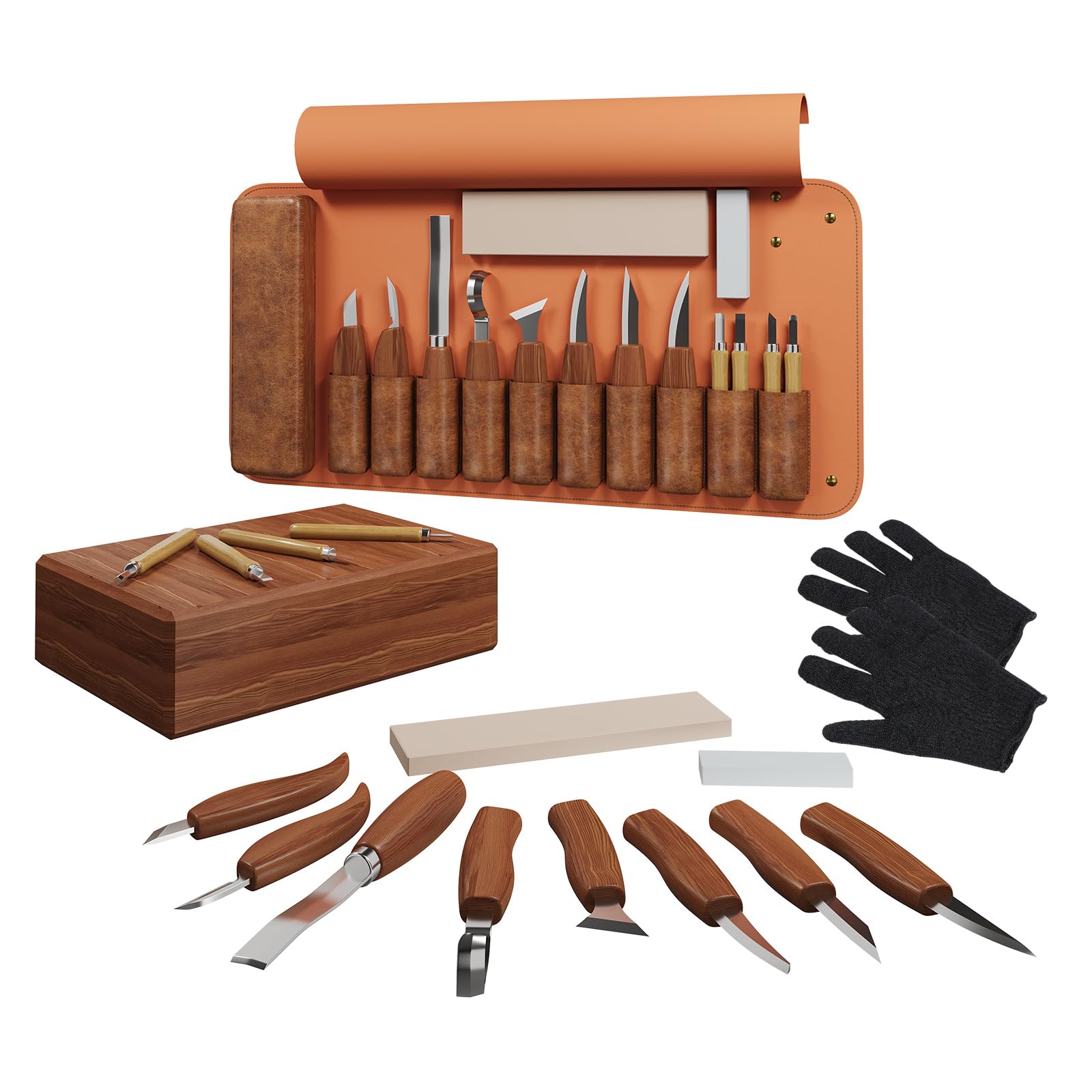 Amazon.com: RexTact Wood Carving Kit Deluxe Hand Carving Tool Set
