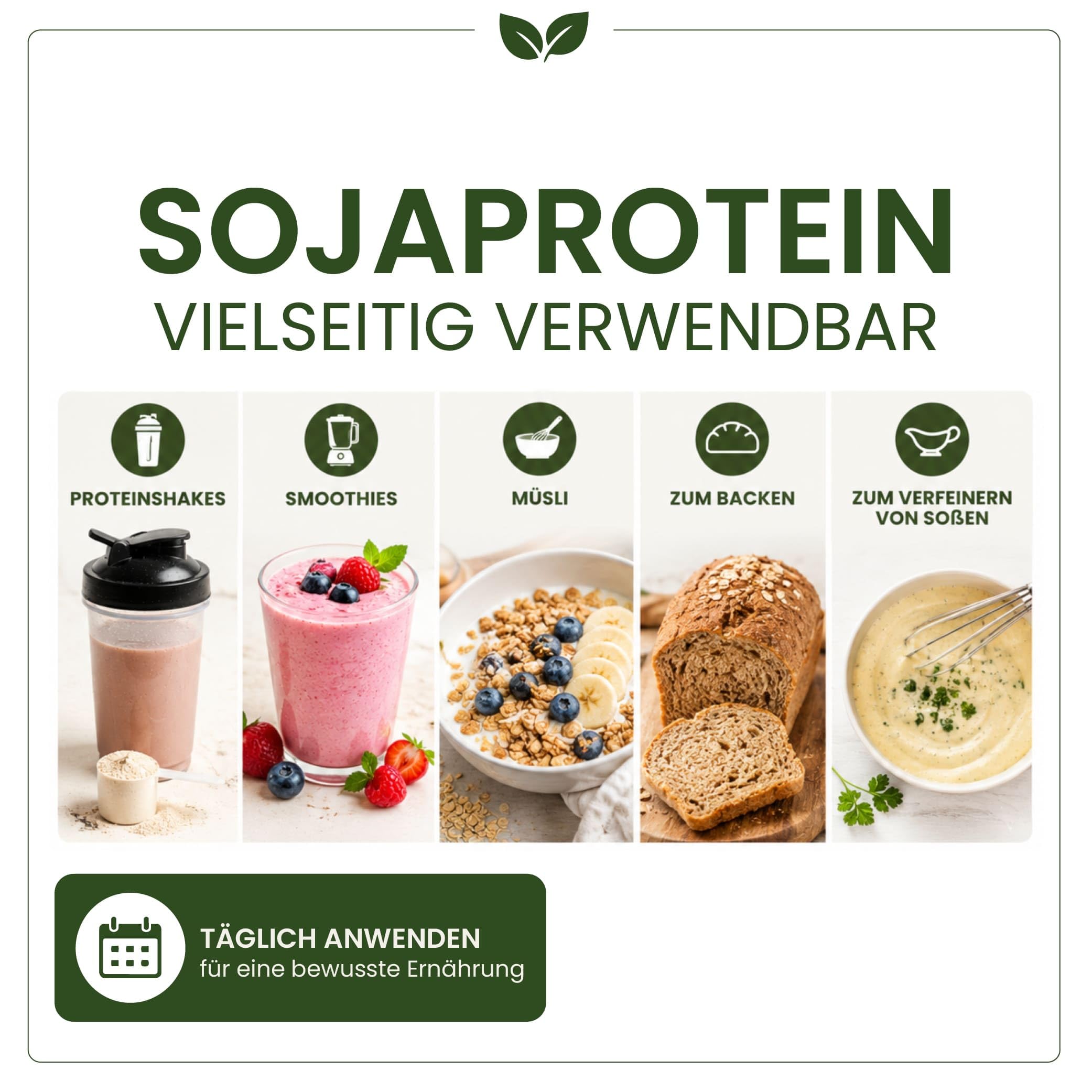 20 kg Sojaprotein Isolat | Soja Protein Pulver | 90% Proteingehalt | Vegan | Eiweißpulver | Taste Market