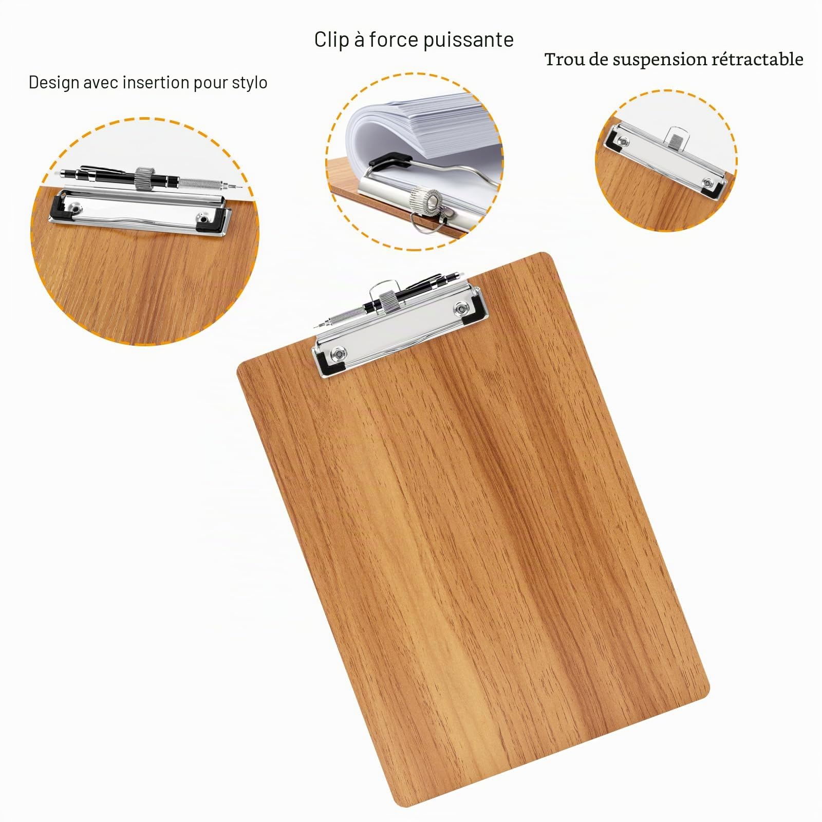 A4 Porte-Blocs en Bois,Lot de 10 Porte bloc