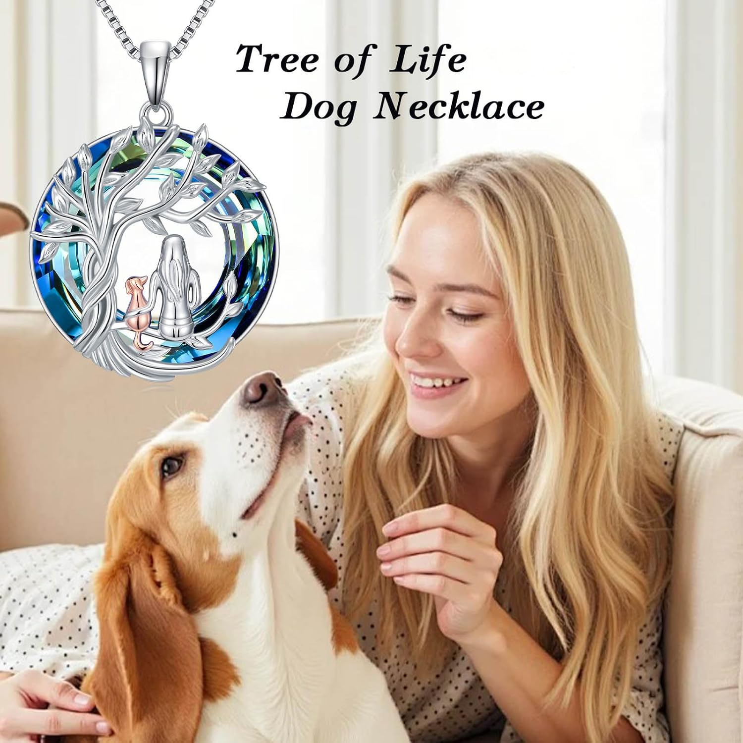 TOUPOP Cat Necklace for Women 925 Sterling Silver Tree of Life Pendant Celtic Knot Cat Jewelry Mother's Day Gifts for Women Daughter Cats Lover