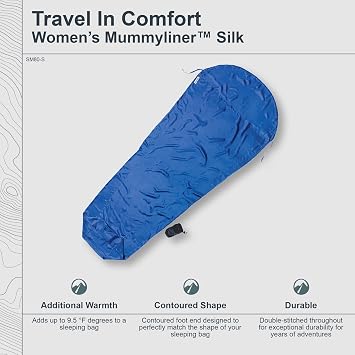 Cocoon Women's 100% Silk MummyLiner