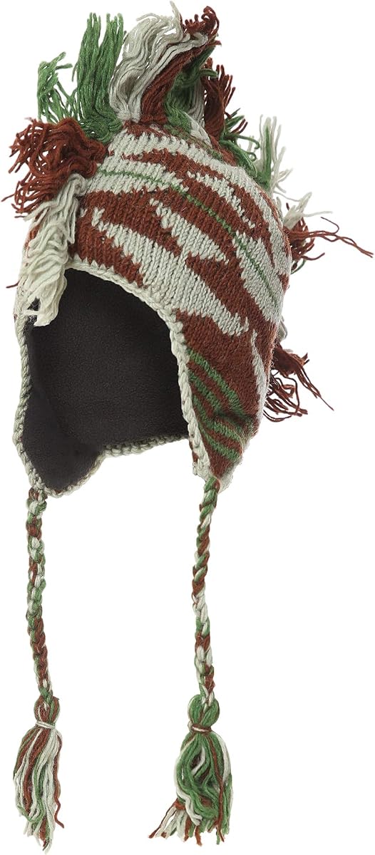 Mohawk Woolen Lined Winter Beanie Ear Flap Beanie Men Hat