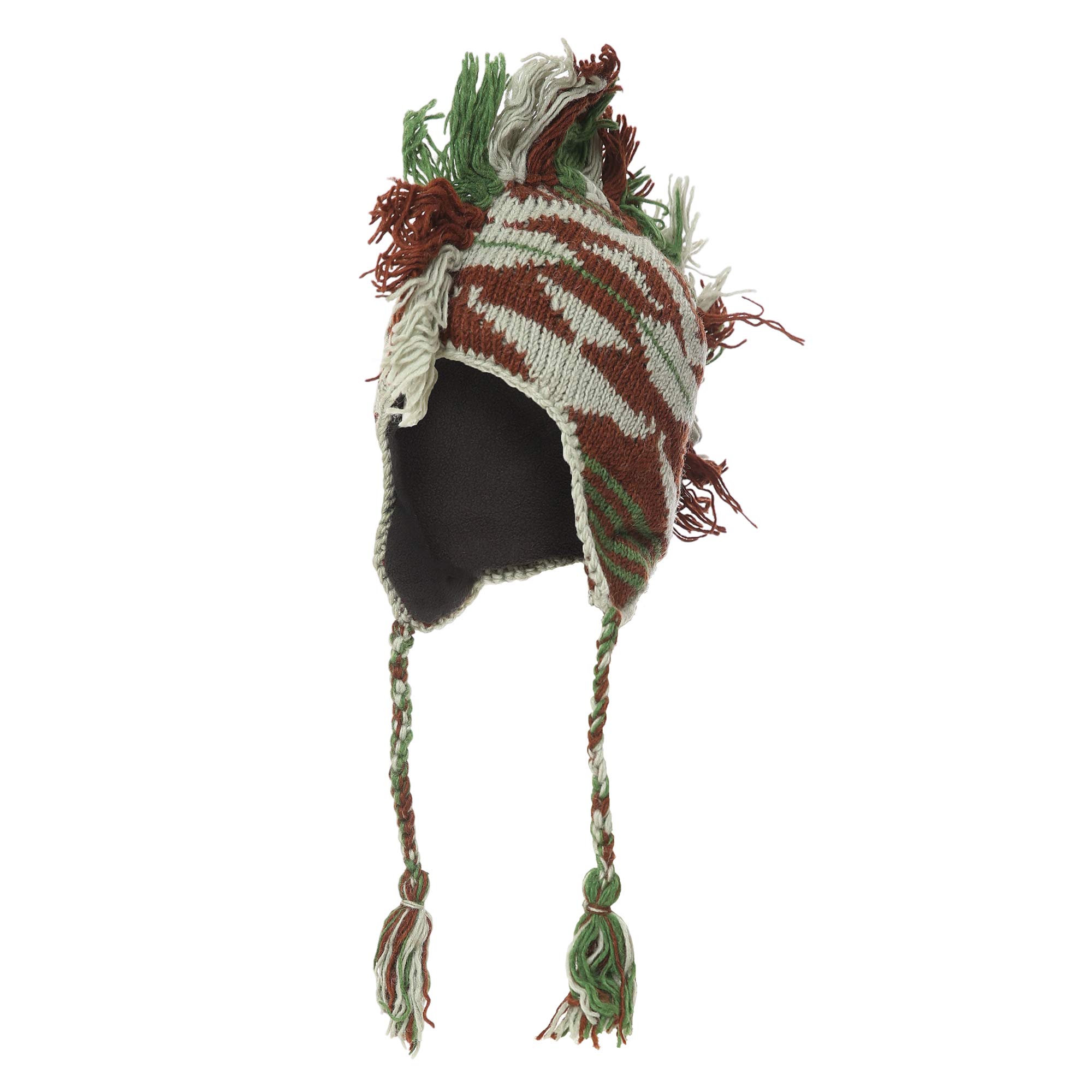 Mohawk Woolen Lined Winter Beanie Ear Flap Beanie Men Hat