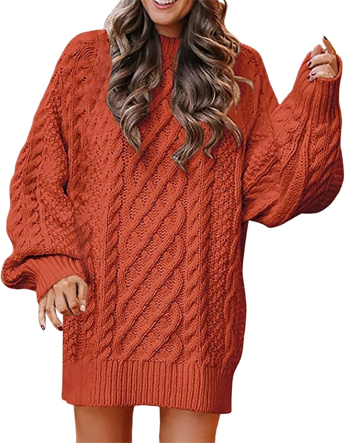 Ladies Autumn and Winter Knitted Casual Dress Teenagers Summer Dresses