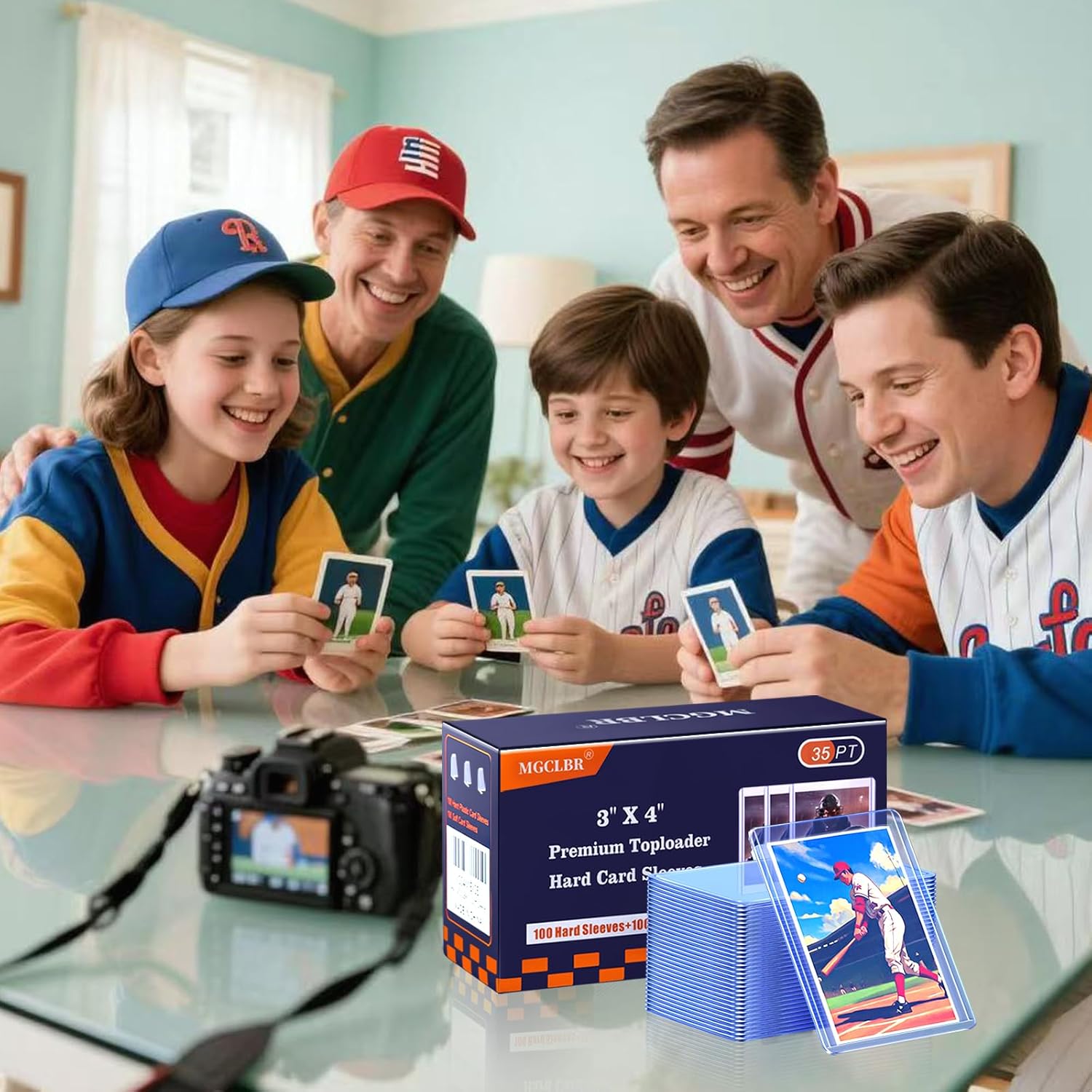 Card Sleeves Top Loads for Cards[2000-Pack],3"X4"Ultra Clear, Anti-Scratch Toploaders for Baseball MTG Games Trading Standard Cards-1000 Hard Protectors +1000 Soft Sleeves