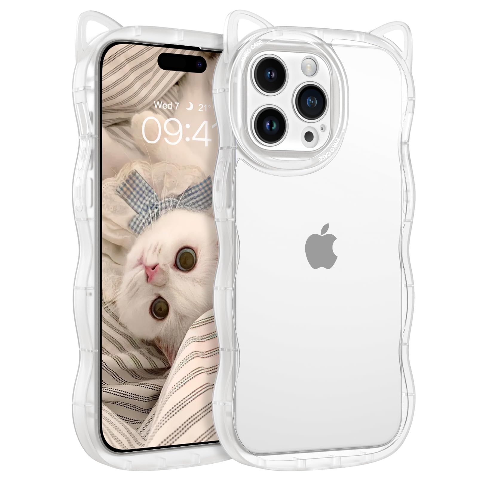 Amazon.co.jp: BENTOBEN iPhone 15 pro max用 ケース クリア 猫耳