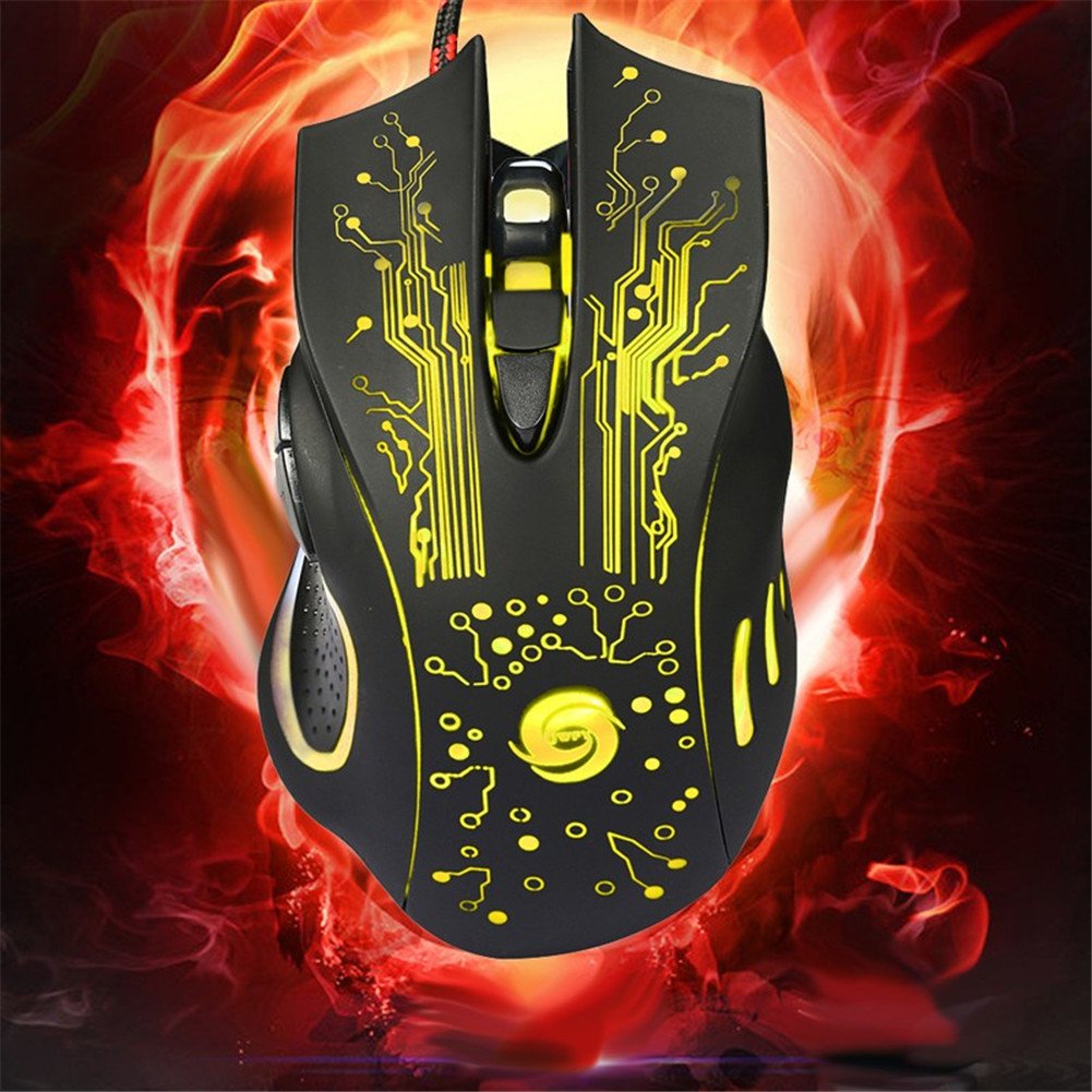 Amazon.com: GS Professional Gamer 2400DPI LED Optical 6D USB Wired Game  Gaming Mouse Computer Mice For PC Laptop : Video Games
