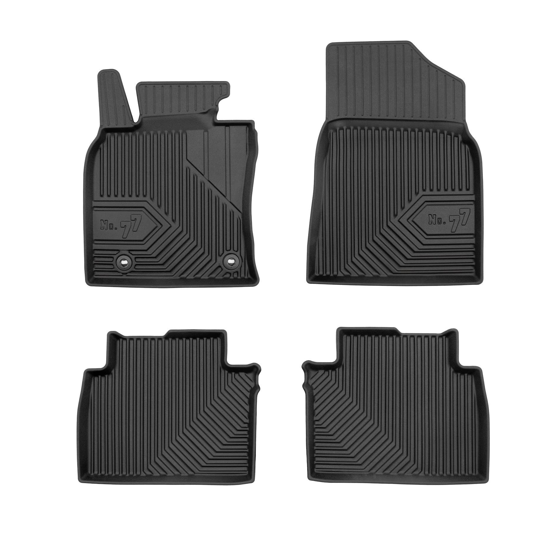 FROGUM No.77 Alfombrillas para Coche Alfombras para Toyota Camry VIII 2018-2024 | Borde Alto | para Todo el año | Tamaño