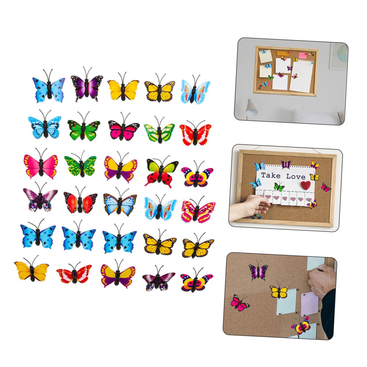 Gadpiparty 5 Series Chincheta De Color Tachuelas para Colgar En La Pared Chinchetas Decorativas Tachuelas Chinchetas Transparentes De Polivinilo 50 Piezas X 5