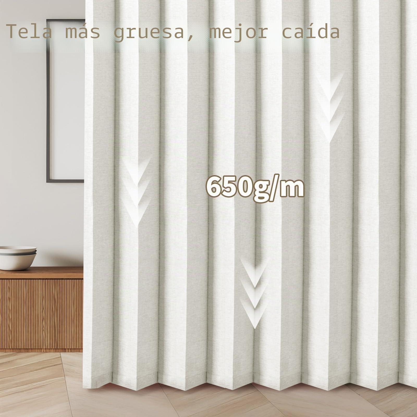 RINHARTEX Cortina magnética opaca estilo acordeón para puerta de armario, plisada, plegable, puerta de acordeón, divisor de habitación, dormitorio, baño, sala de estar (42 x 78 pulgadas, blanco crema)
