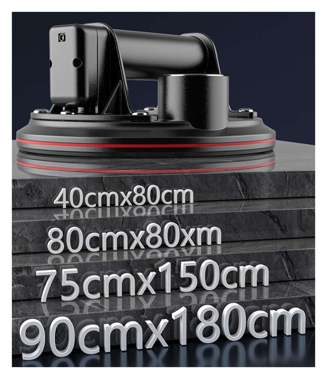 XXUDONG Motorized Suction Cups, Tile Tile Suction Device Glass Plate Extractor Powerful Heavy-Duty Air Pump Vacuum Suction Cups