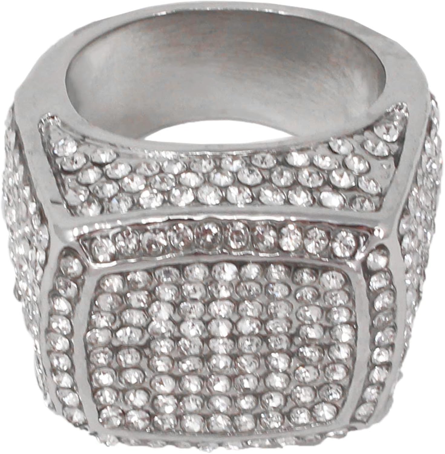 Miniatura 3 de Charles Raymond Bling Bling Hip Hop Iced Out Luxury BIG Oversize Anillo para hombre - 444