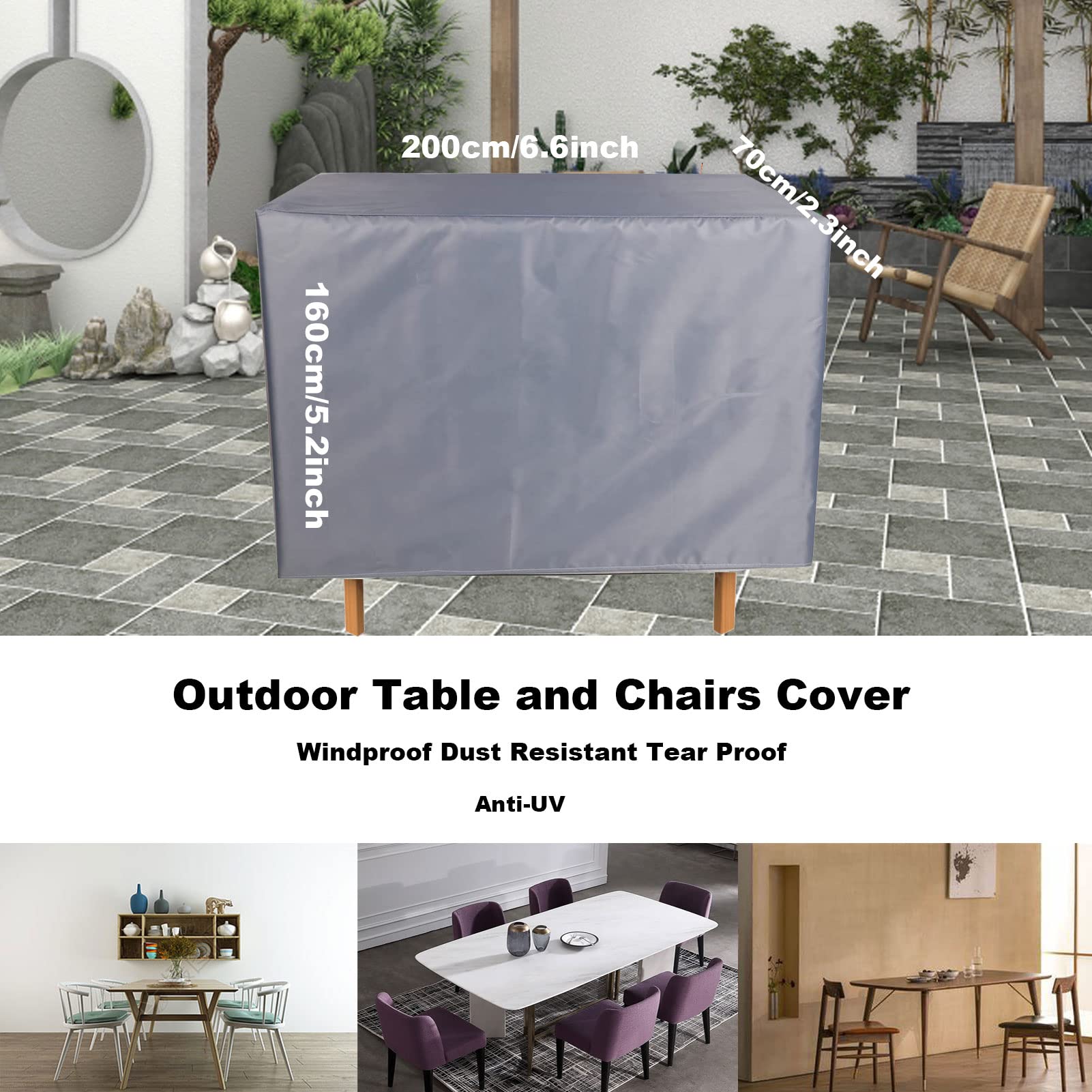Housse De Protection Imperméable Pour Table D'inversion | Tissu Oxford 420D, Dimensions 119x72x160 Cm | Pour Intérieur Et Extérieur