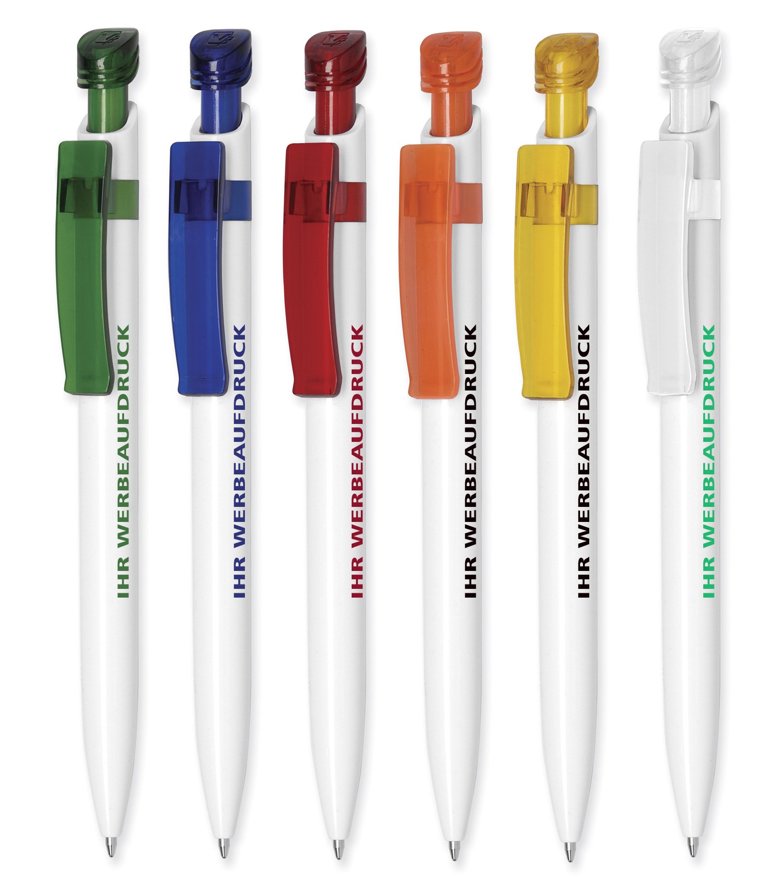 Druckspezialist Kugelschreiber POLO 100 Stück blau mit Druck/Werbung/Logo. Gestaltung ab 500 Stück gratis !