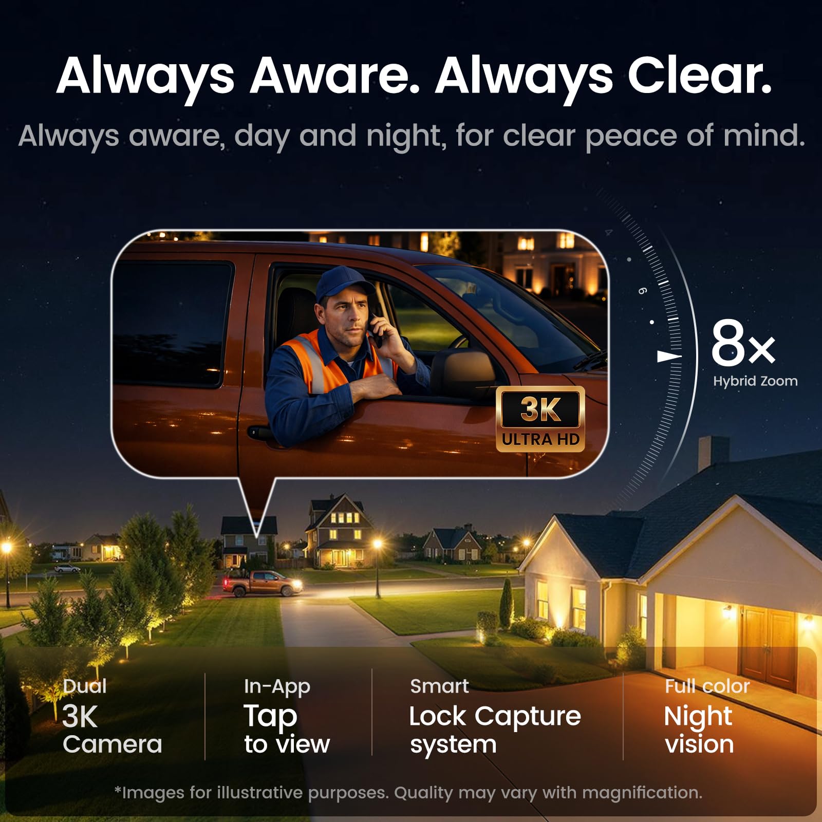 Amazon.com: aosu T2 Pro Solar Security Cameras Wireless Outdoor, 4
