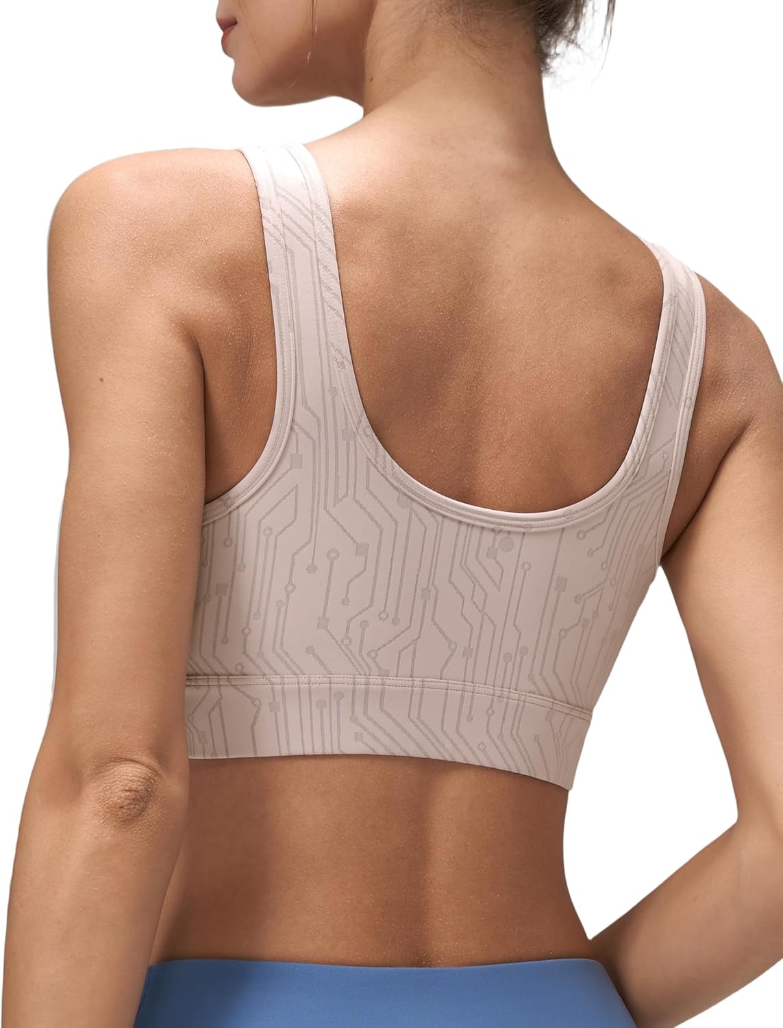 Yvette Front Zipper Sports Bras for Women High Impact Support for Large Breasts Supportive Running Sports Bra Sewn-in Pads