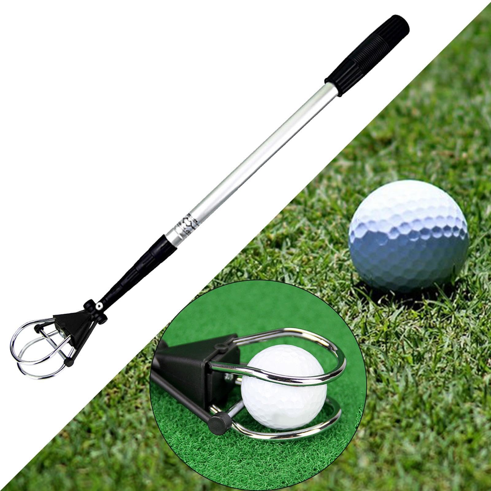 BEALIFE Recogedor de Pelotas de Golf telescópico Aluminio, portátil y Ligero, con Rodillo Recogida fácil y sin Esfuerzo. Longitud 1,8 m (6 pies).