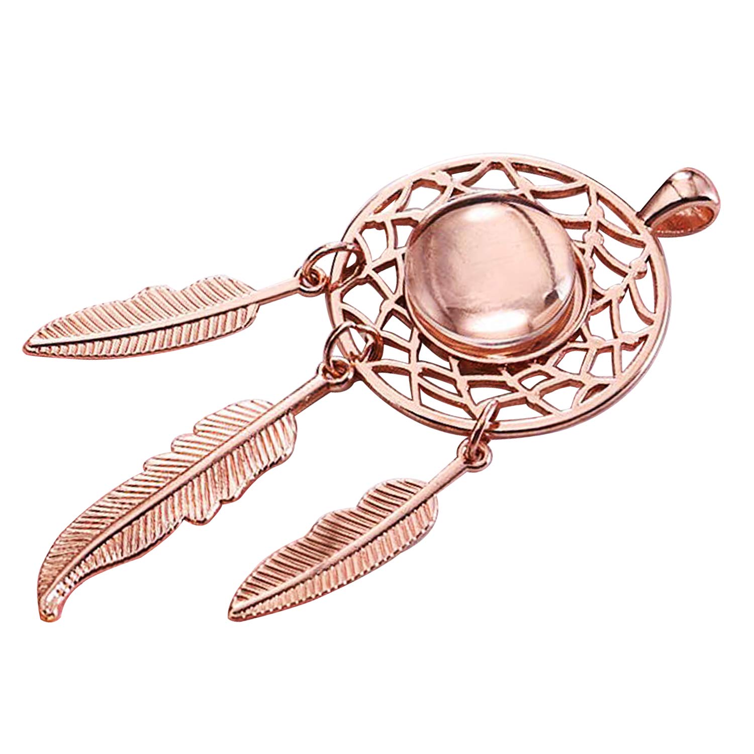Allazone 56 PCS Pendentif Plateaux Attrapeur de Rêves avec Couvertures en Verre Transparent, Corde de Cire Noire et Porte Clés pour DIY Bijoux, Boucle D'oreille Pendentif