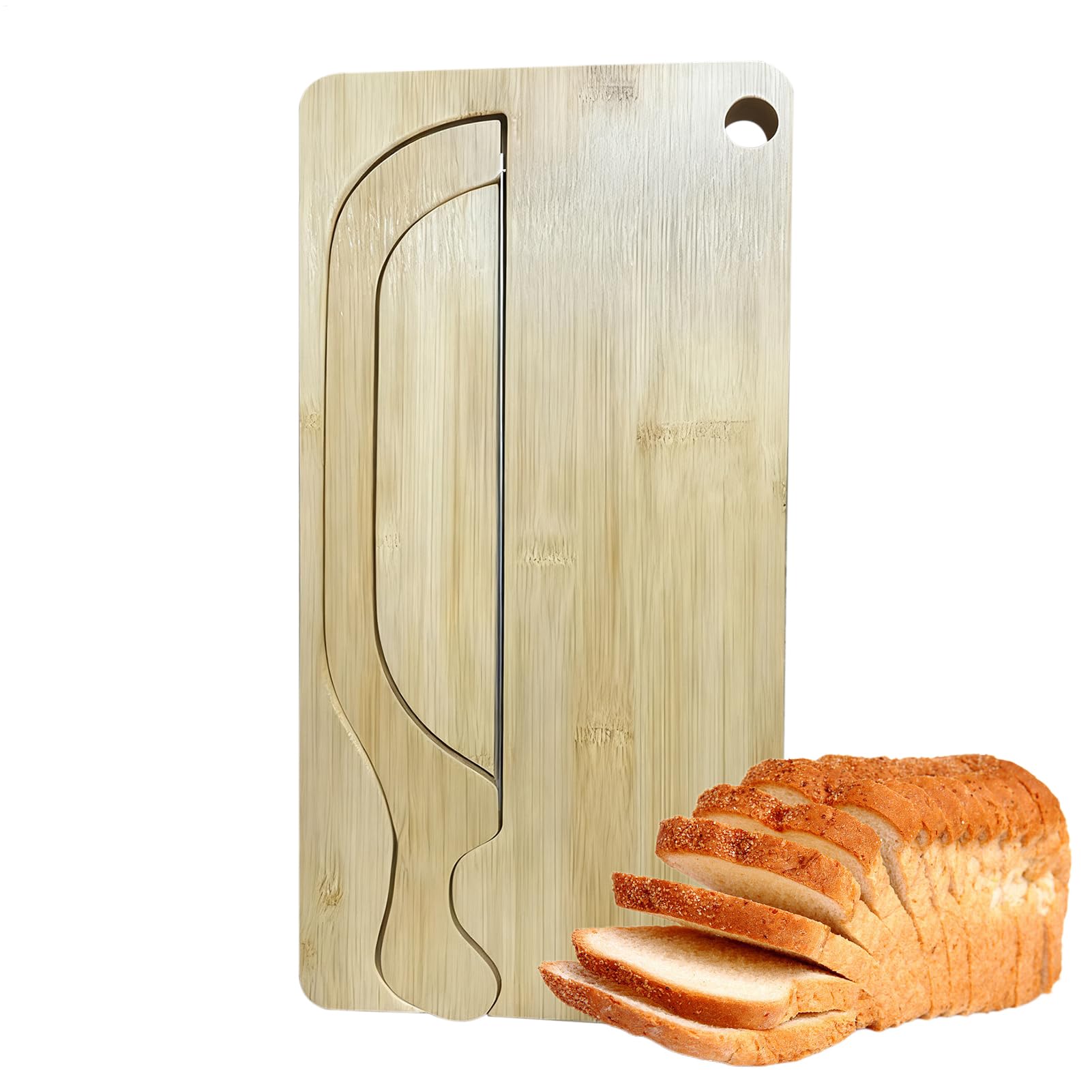 Coupe-pain au levain pour vos brunchs en appartement sur planche
