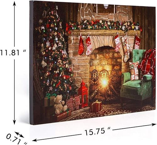 Miniatura 4 de NIKKY HOME LED - Lienzo decorativo navideño