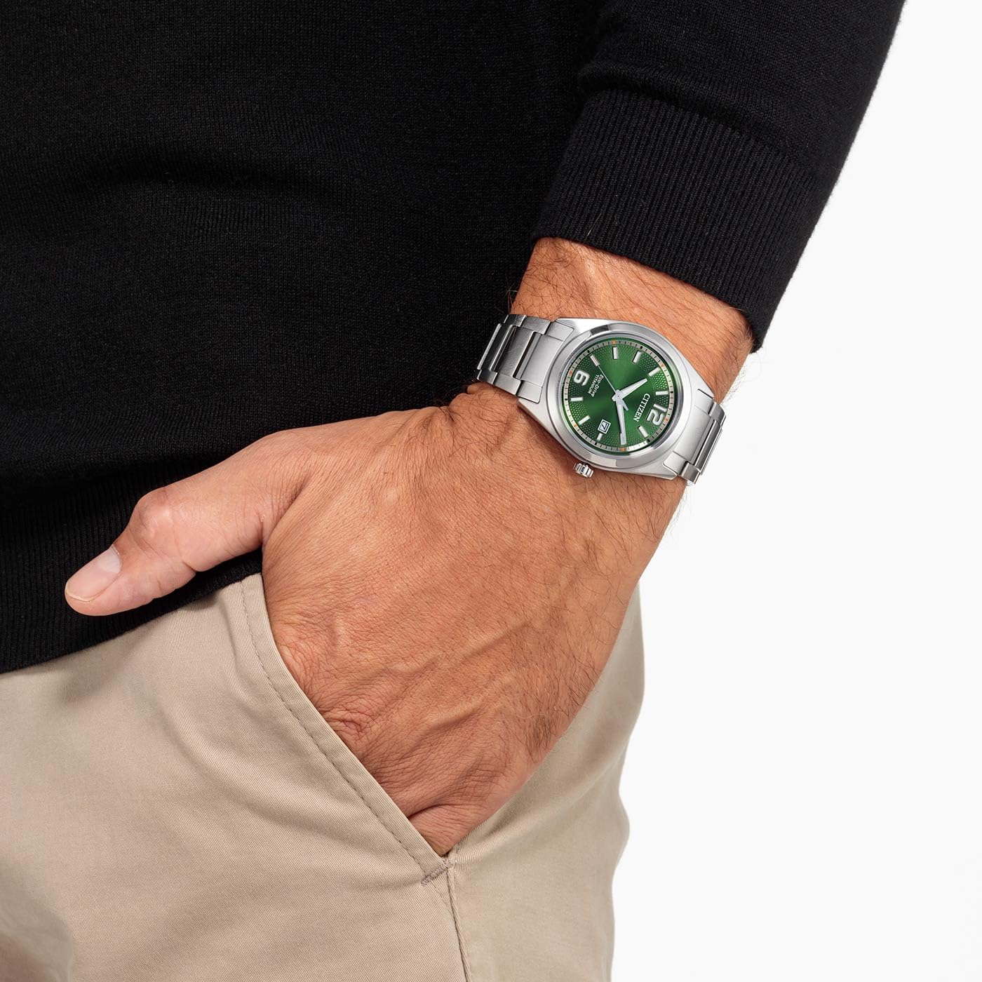 CITIZEN Eco-Drive Orologio solare da uomo con diametro di 40 mm e data, in diverse varianti