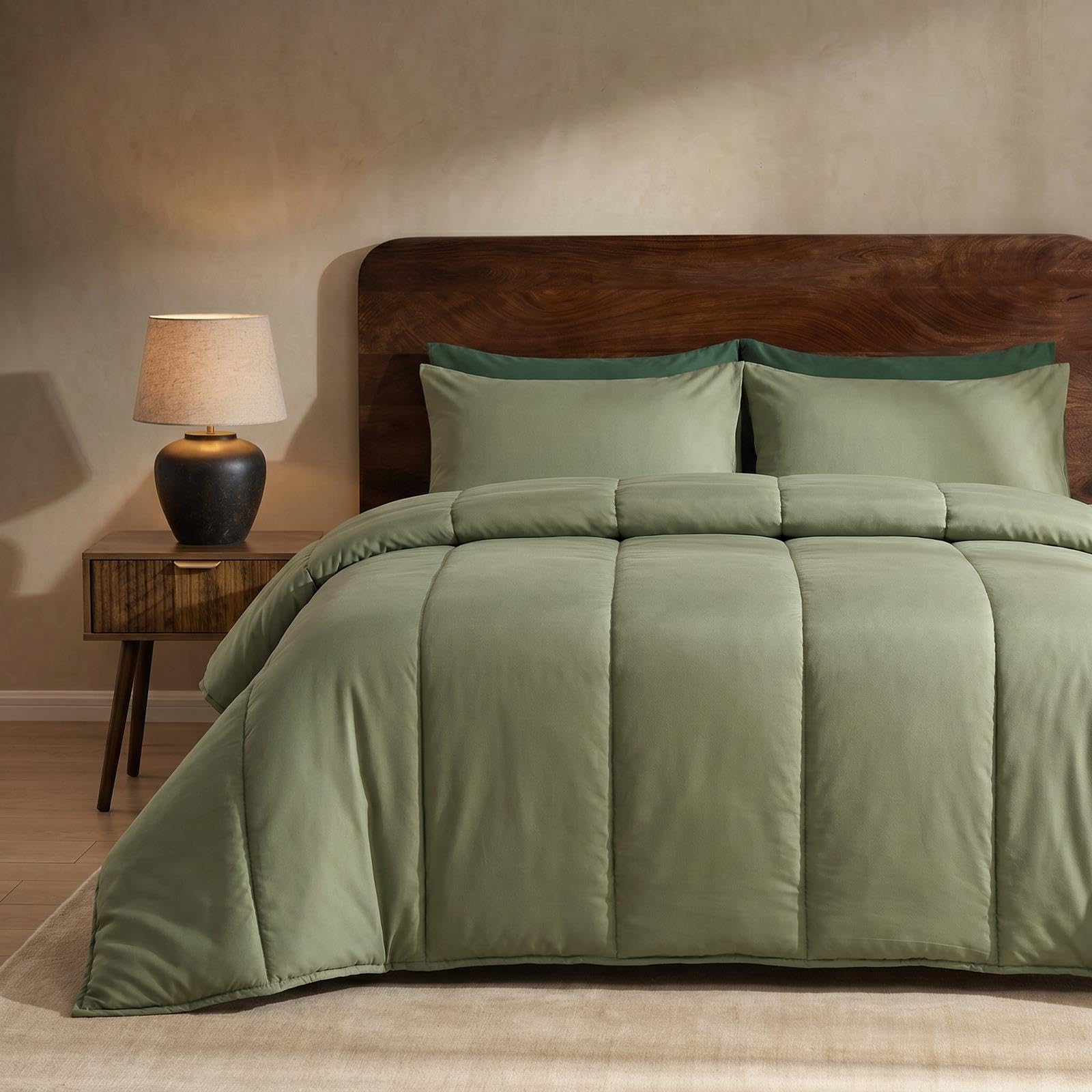 OHS Coverless Duvet King Size 10.5 Tog, Duvet & Pillowcases, Woodland Green — image 1