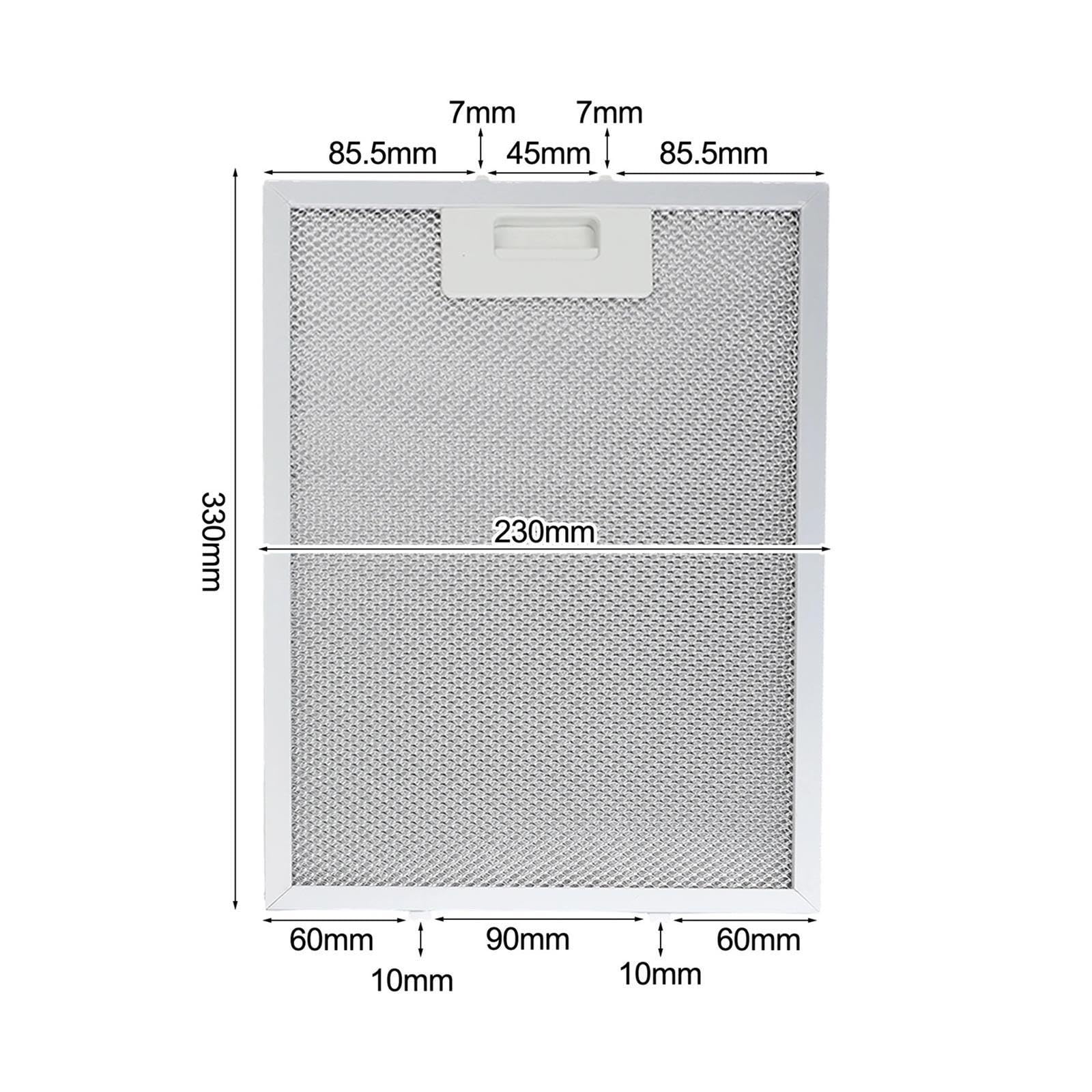 Aluminium Mesh Fettfilter Herd Kapuze Filter Ersatz 330 X 230 X 9mm