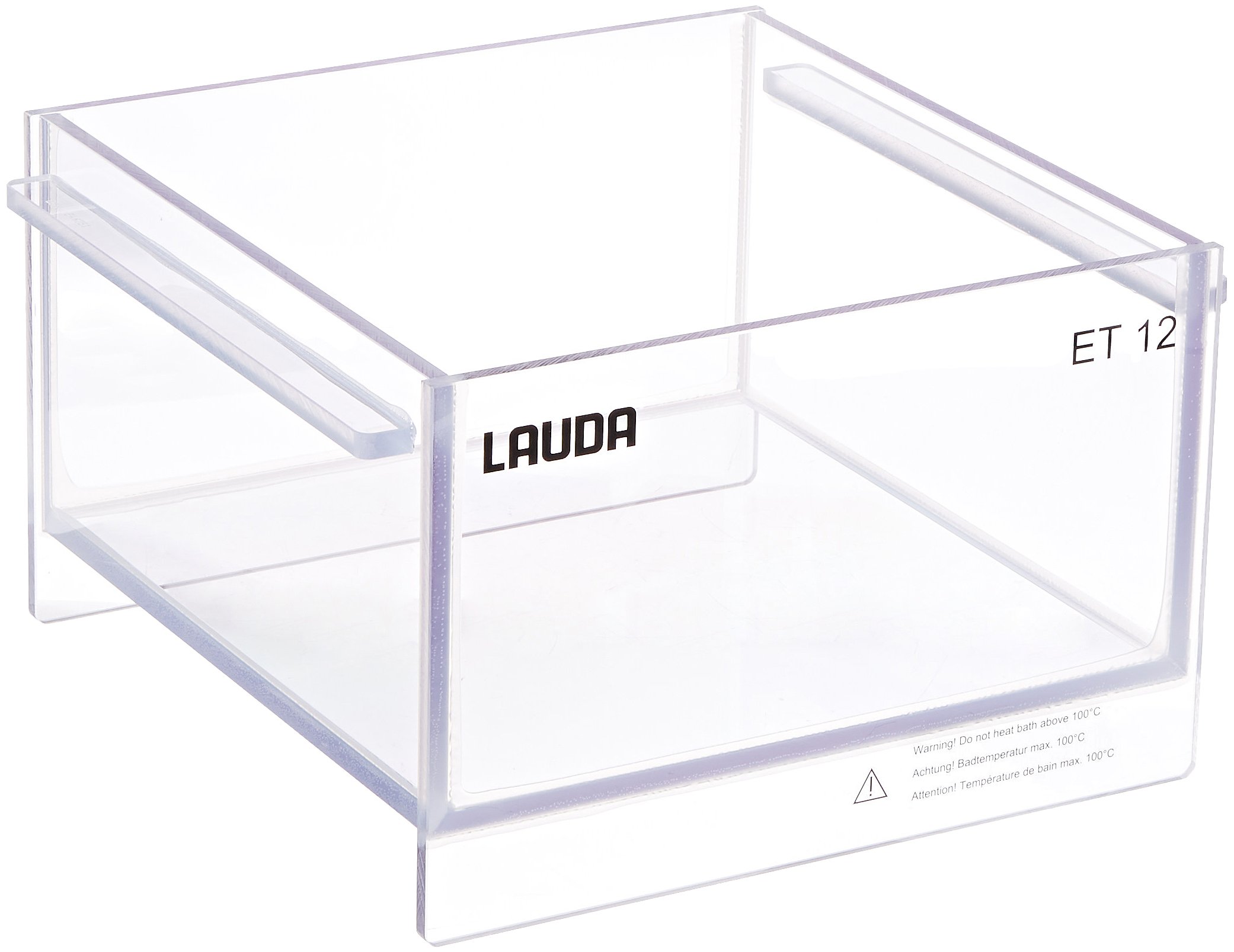 LAUDA LCZ 0704 Model ECO 12T Polycarbonate Transparent Bath for Immersion Thermostats Circulator Heater, 12L Capacity