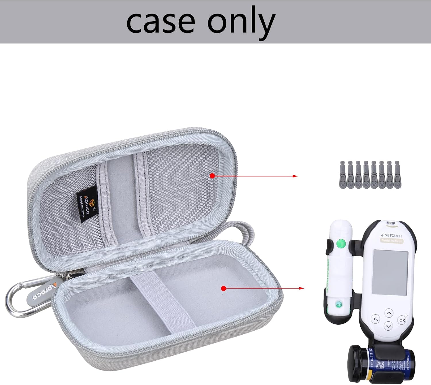 Aproca Case for OneTouch Verio Test Kit, Case Only image 2