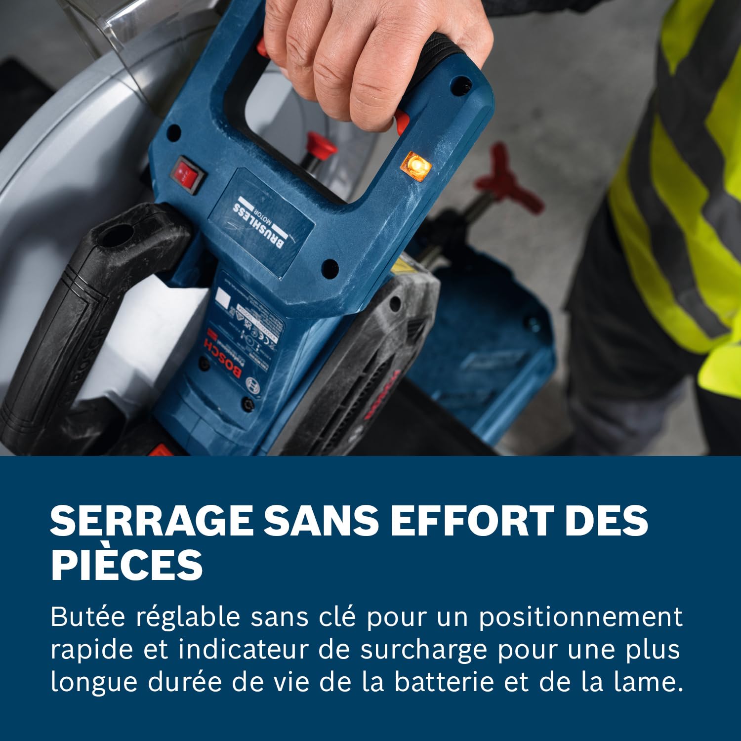 Bosch Professional 18V System Scie sans fil GCD 18V-355 inclus lame en acier, mors pour tubes)