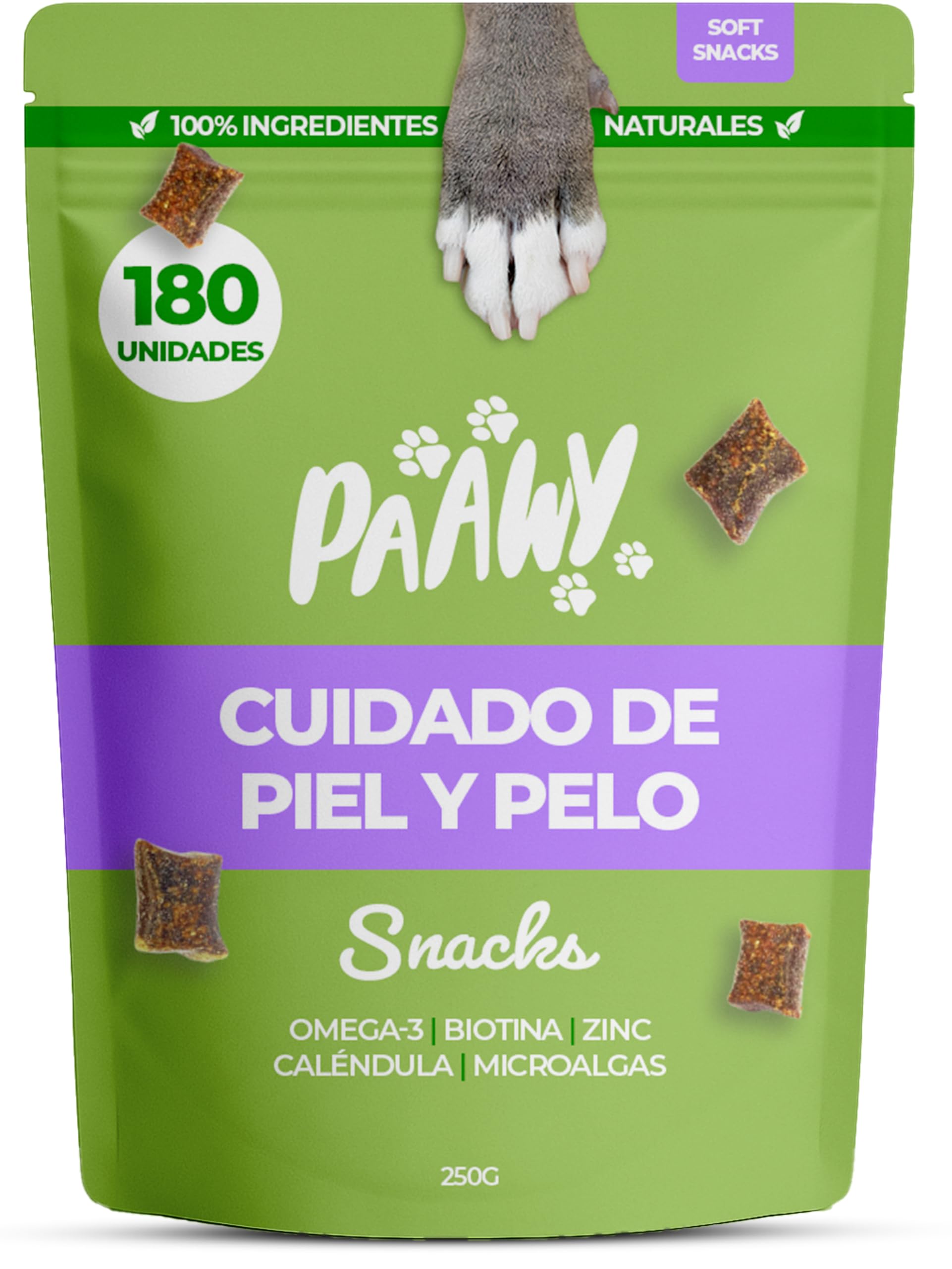 Paawy Resplandor del Pelaje Snacks