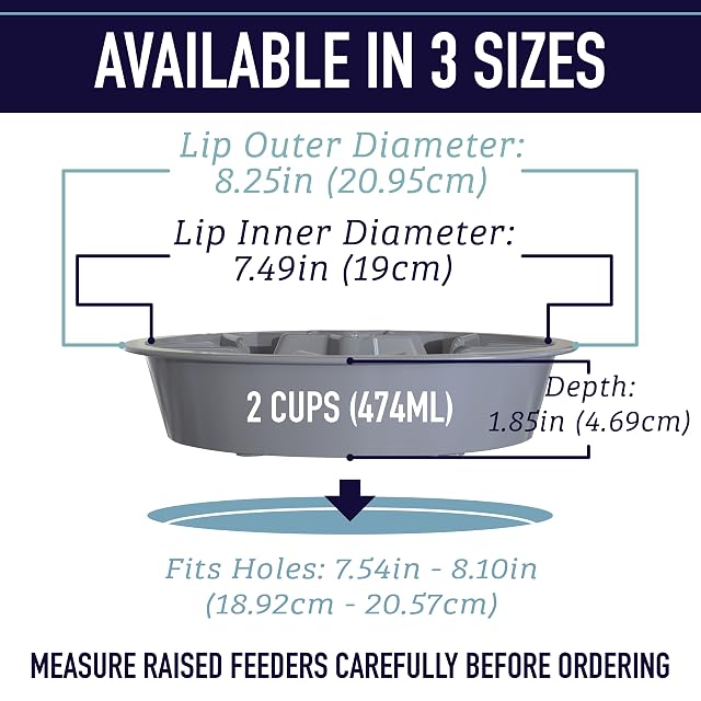 Foto 2 de 6 de Leashboss Slow Feeder Dog Bowls - Cup Maze Puzzle Food Bowl with Feeder Holes, Fits into Elevated Pet Feeders