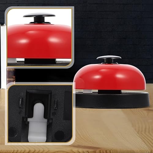 Miniatura 6 de Toyvian Campana de llamada Campana de escritorio Campana para comer mascotas Campana de cena Campana de servicio para hoteles, escuelas,