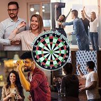 Bershaker 43cm Mágneses Darts Tábla 6 Nyíllal Otthonhoz és Partikhoz 4