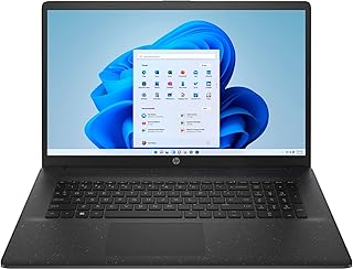 2023 Newest HP 17.3 FHD IPS Laptop Intel 10-Core i7-1255U Intel Iris Xe Graphics 32GB RAM DDR4 1TB NVMe SSD HDMI WiFi AX BT5.3 USB-C Webcam Starry Black Windows 10 Home w/RE Accessories