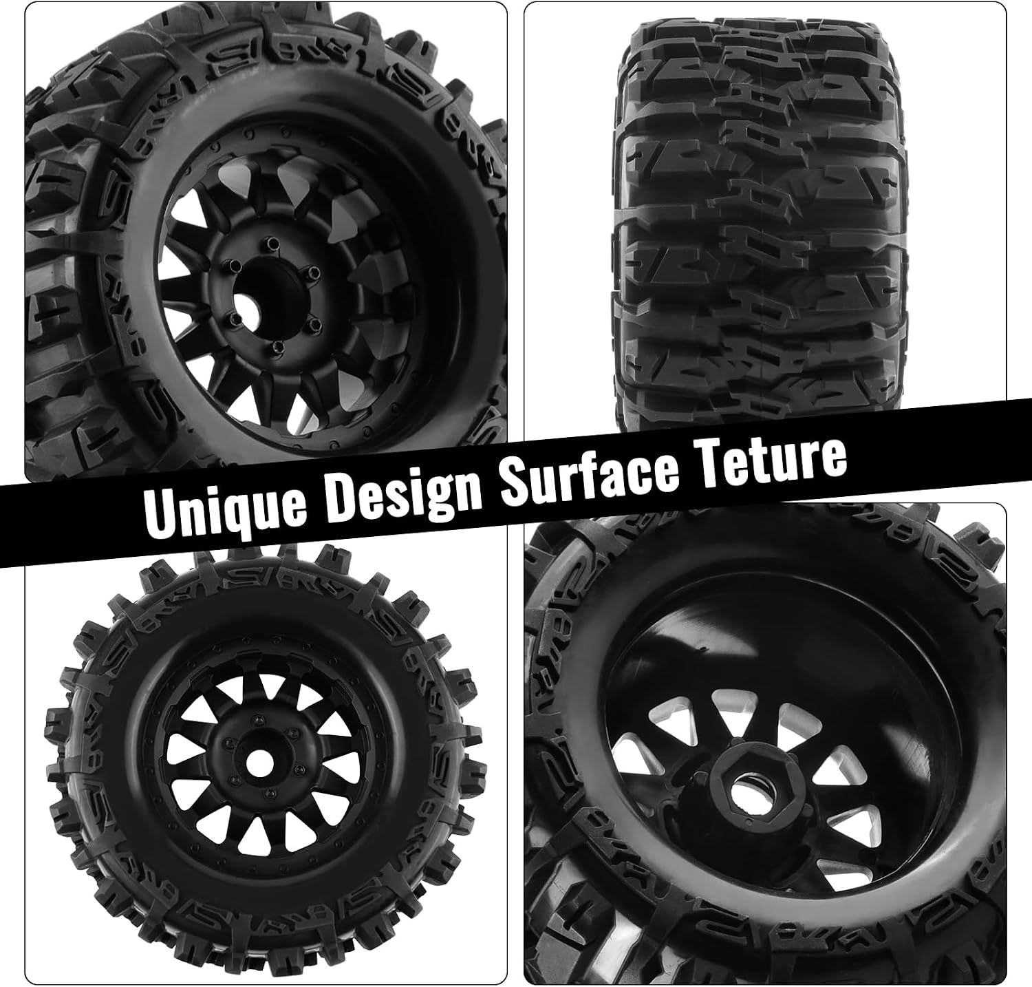 14mm/17mm Hex Adapter RC Trucks Car Wheels and Tires for 1/8 Scale ARRMA KRATON 6S Notorious 6S RC Trucks Upgrade