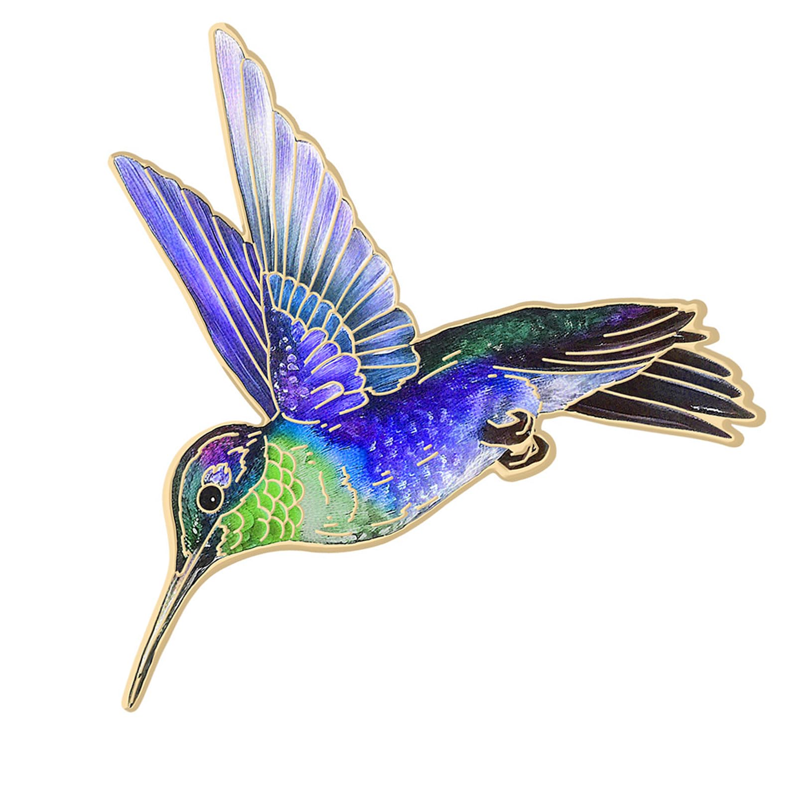 Maxtonser Metal Enameled Hummingbird Pin Brooch Lightweight Accessory For Jackets Purses Stylish Decoration For Women Girls