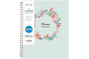 Blue Sky 2022-2023 Academic Year Weekly and Monthly Planner