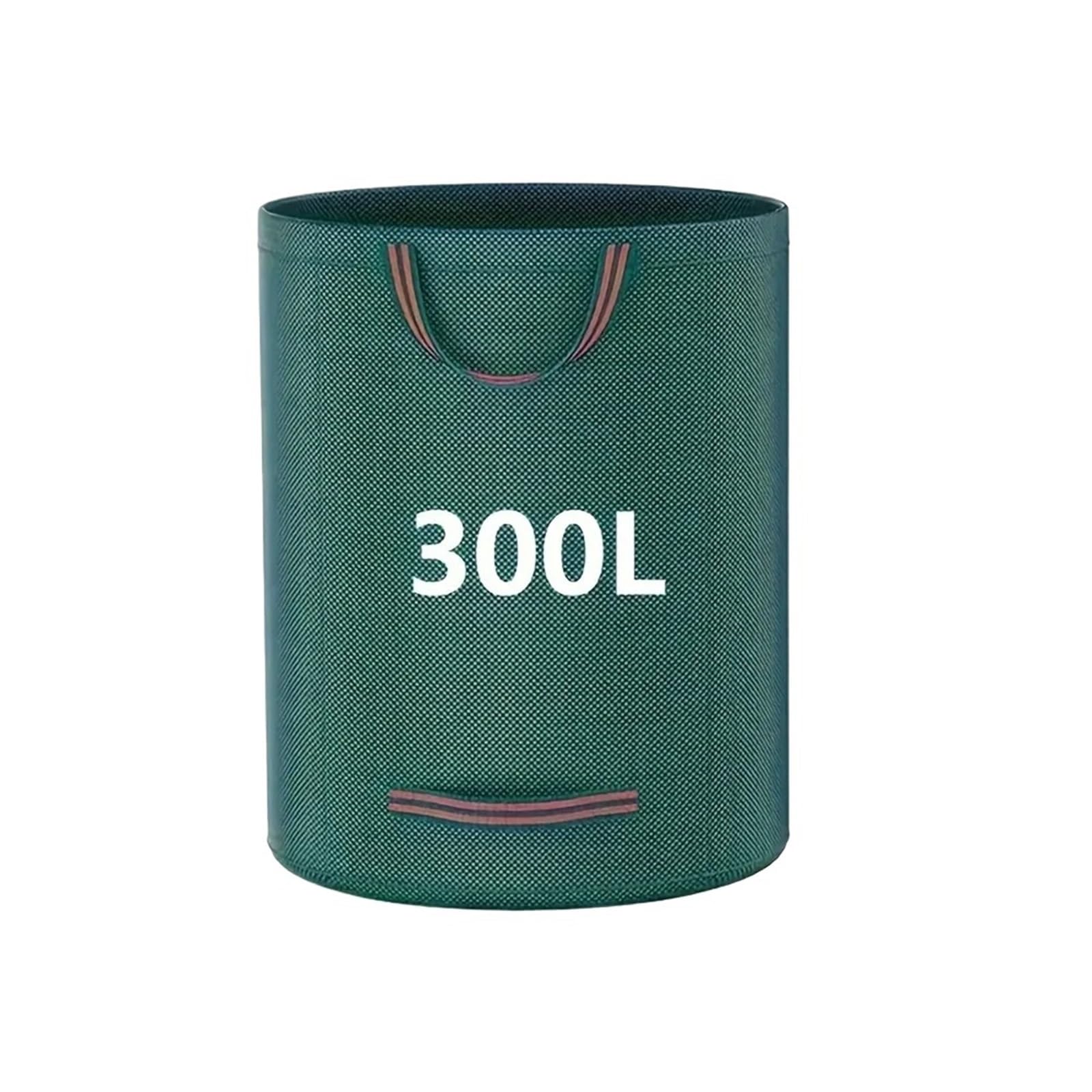 Garden Waste Bags With Handles PP Garden Waste Bags Heavy-Duty Reusable Yard Debris With Industrial Fabric And Handles For Plant, And Leaf Collection(300L)