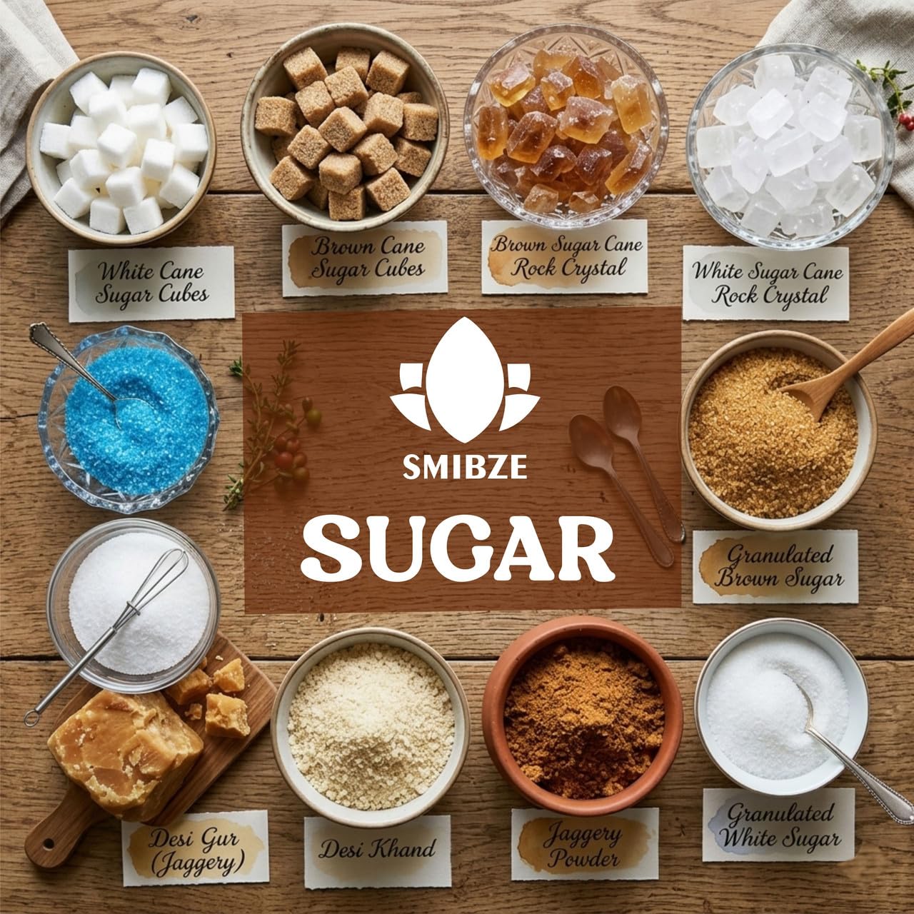 SMIBZE Blue Sanding Sugar for Dessert Toppings & Creative Baking Designs