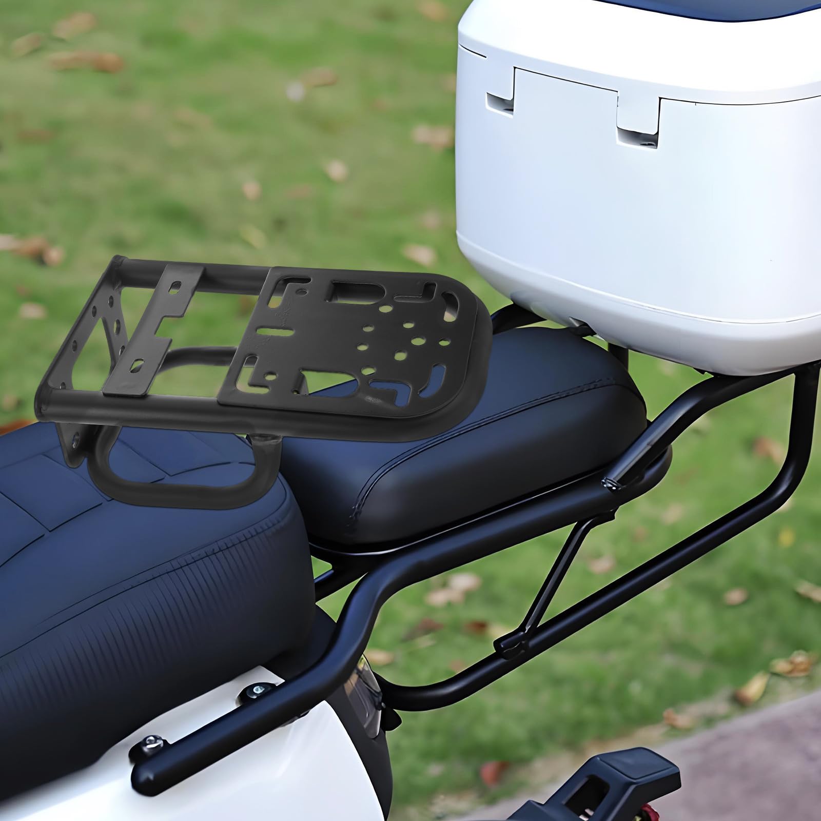 Portabicicletas Trasero para Bicicleta Eléctrica, Hierro Negro