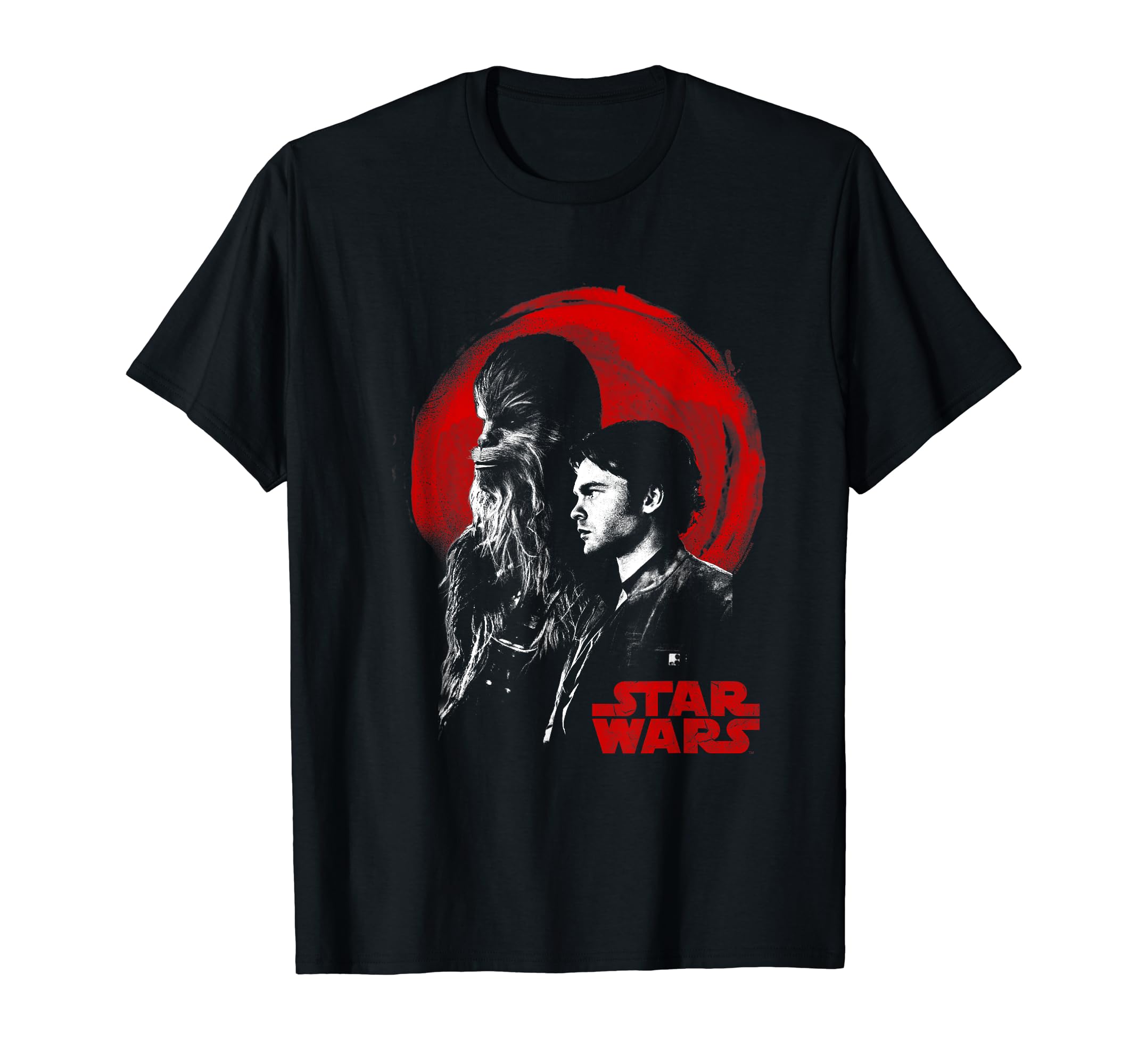 Star Wars Han Solo Movie Partner Profile T-Shirt, Black