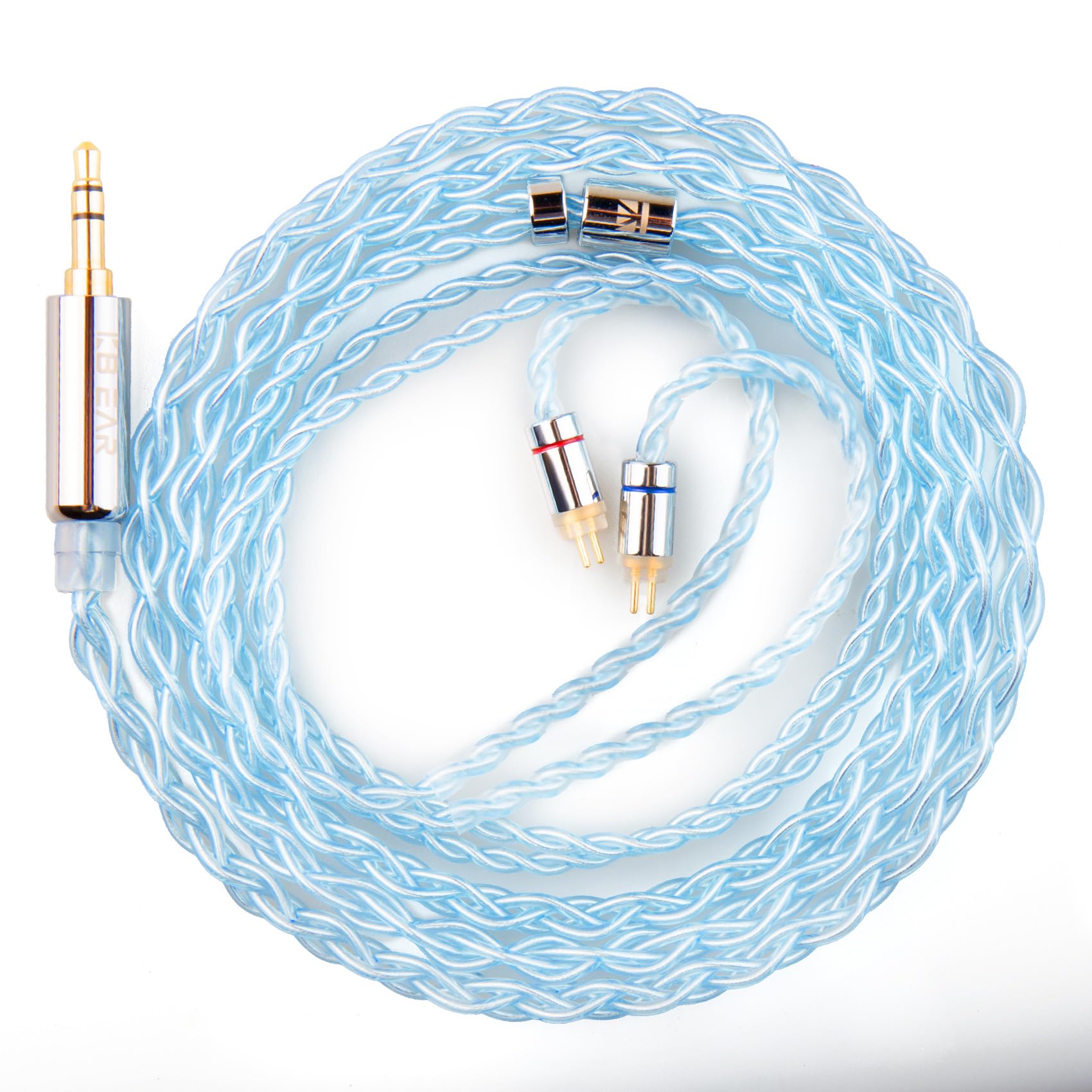 YinyooKBEAR ST6 4 Core Silver-Plated Replacement Wire Upgrade Earphones Cable for kz zst as10 edx zsn-pro-x zsn-pro zs10-pro zs10-pro-x dqs krila edx-pro zex-pro pr2 zar zas as16 cca CRA c10 c12