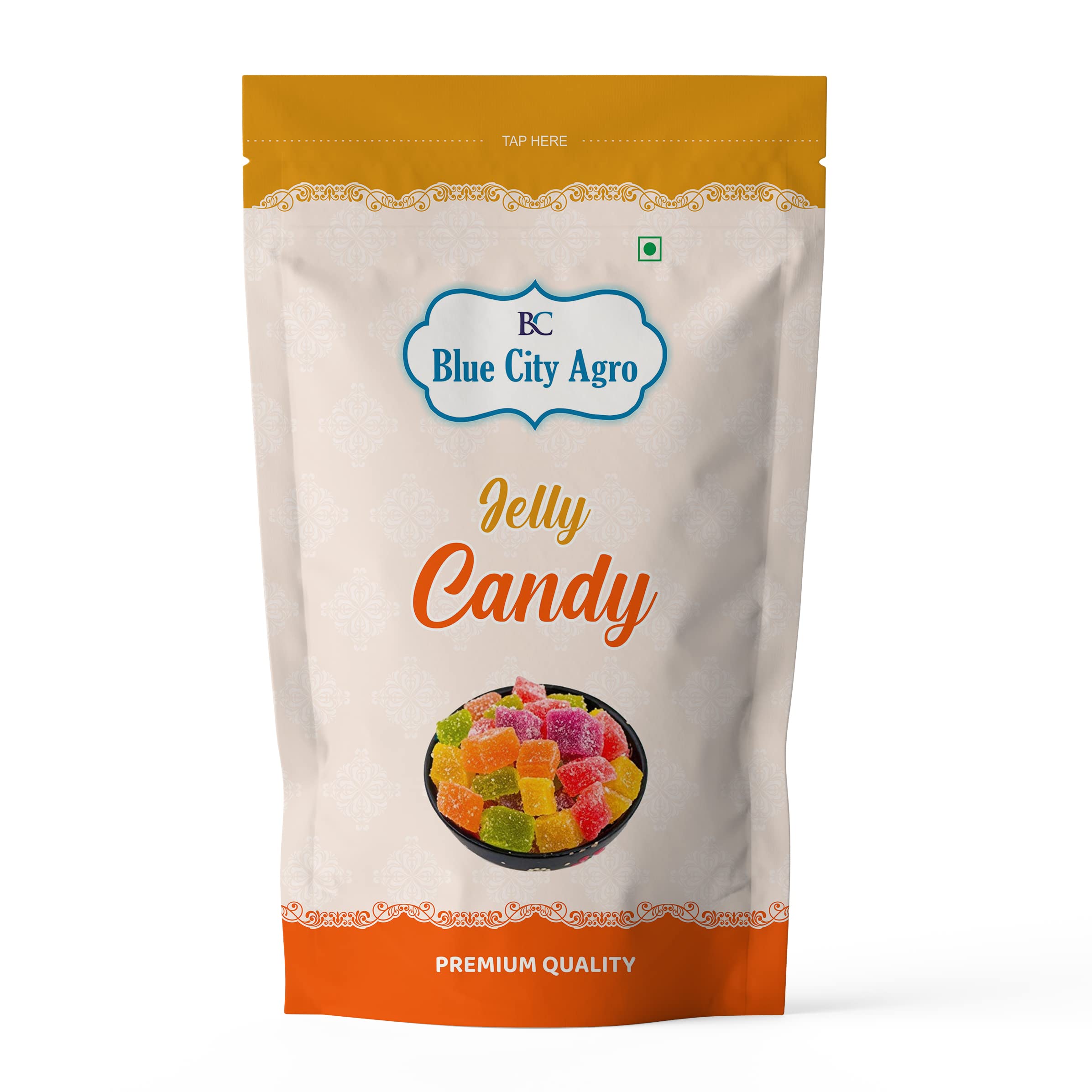 Buy Blue City Agro Fruit Jelly Cubes, Sugar Coated Jelly Candy Cubes