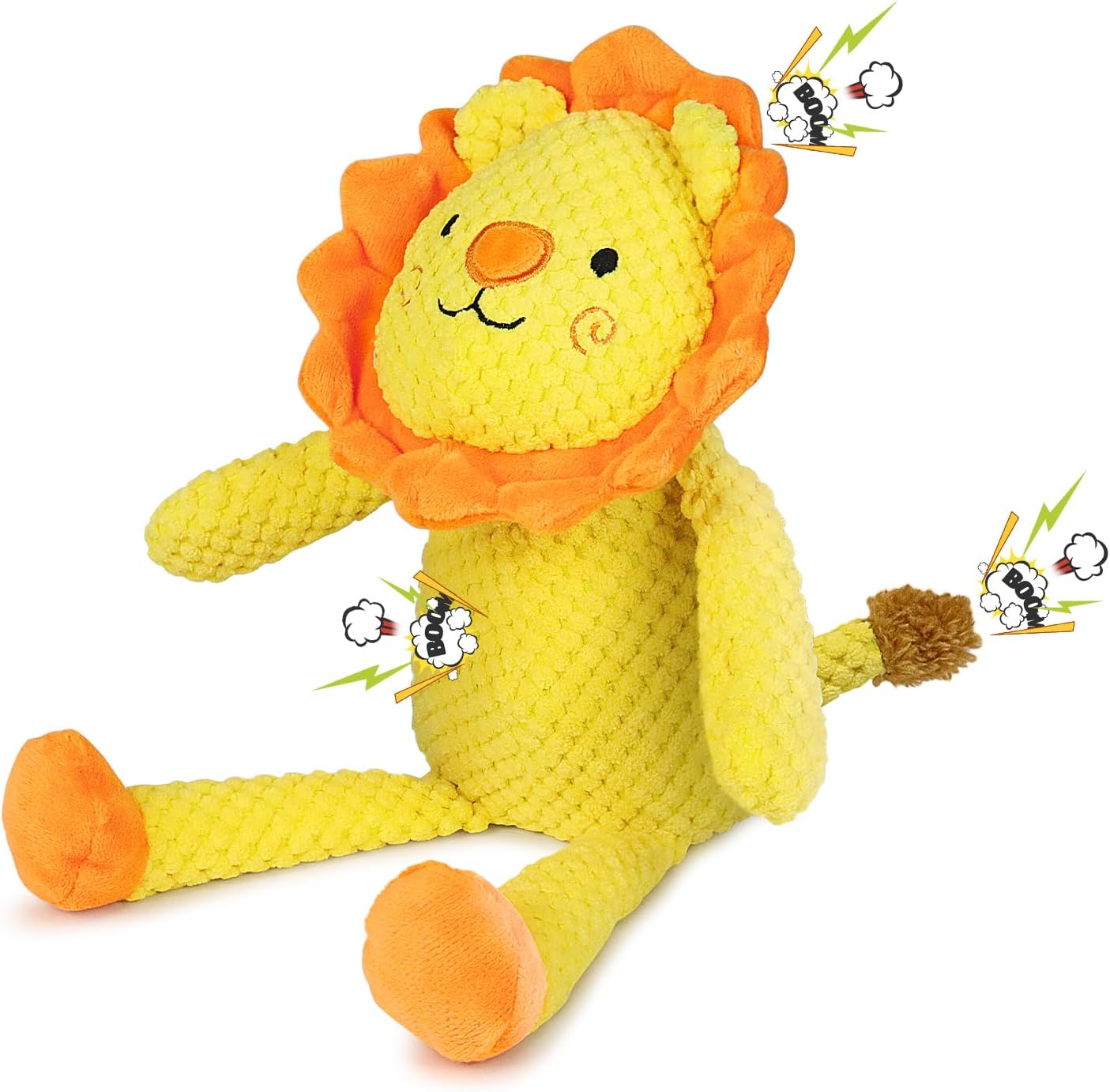 Dog Squeaky Plush Toy, Soft Stuffed Lion Toys with Burkina Faso Ubuy