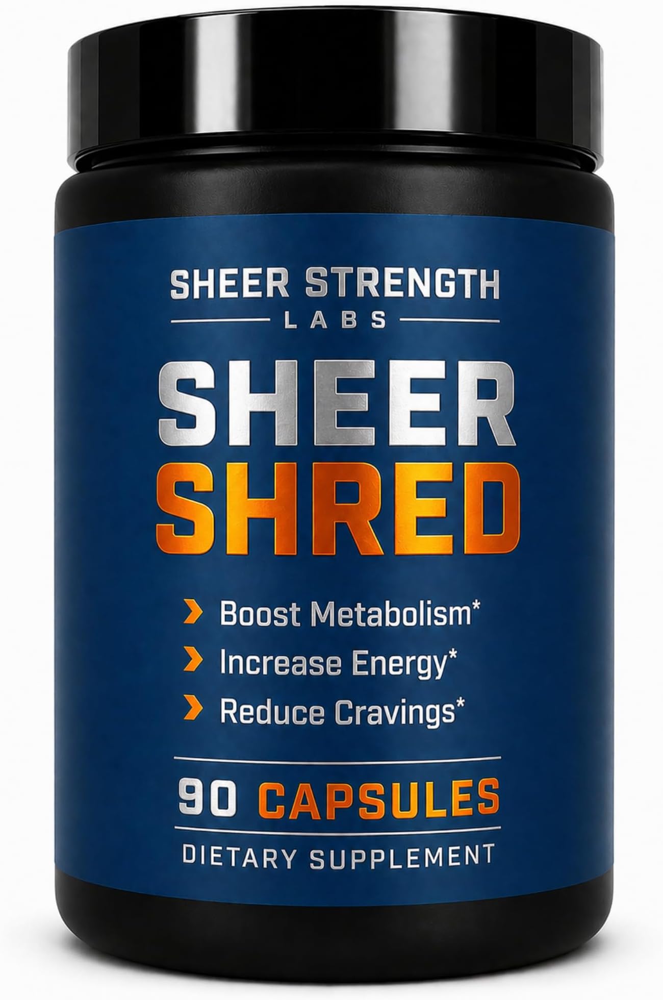 Sheer Strength Labs Burner for Men - Clinically Backed Dose, Strongest Formula - Made in USA - Premium Blend of Rauwolscine, L-Carnitine, Capsaicin. 30 Servings
