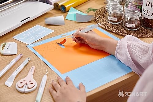 Vista 32 de Xinart Alfombrillas de corte para Cricut Maker 3/Maker/Explore Air 2/Air/One (agarre ligero + agarre estándar, 12 x 12 pulgadas) alfombrillas