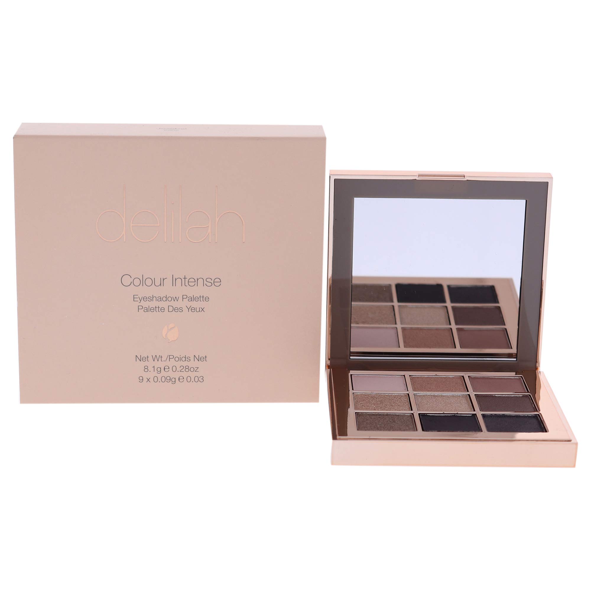 delilah Colour Intense Eyeshadow Palette - Create Lowkey Or Dramatic Looks - Long Lasting Wear - Blends Seamlessly - Vegan Friendly - Paraben Free - Dermatologically Tested - Jezebel - 0.28 Oz