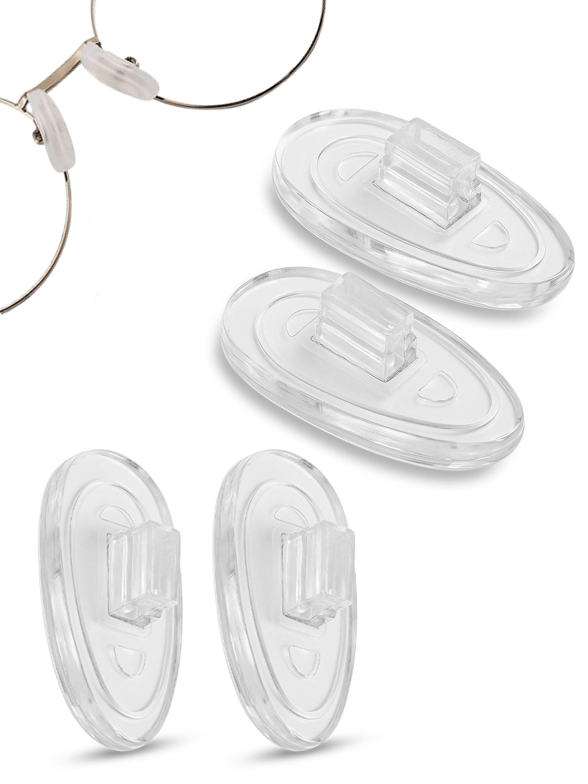 Premium Grade Soft Silicone Nosepads- Tear Drop “A” Shaped Push Click or Screw in Nose Pads